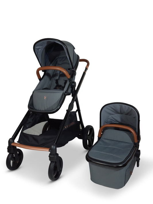 VENTURA SINGLE TO DOUBLE SIT AND STAND STROLLER WITH BASSINET
