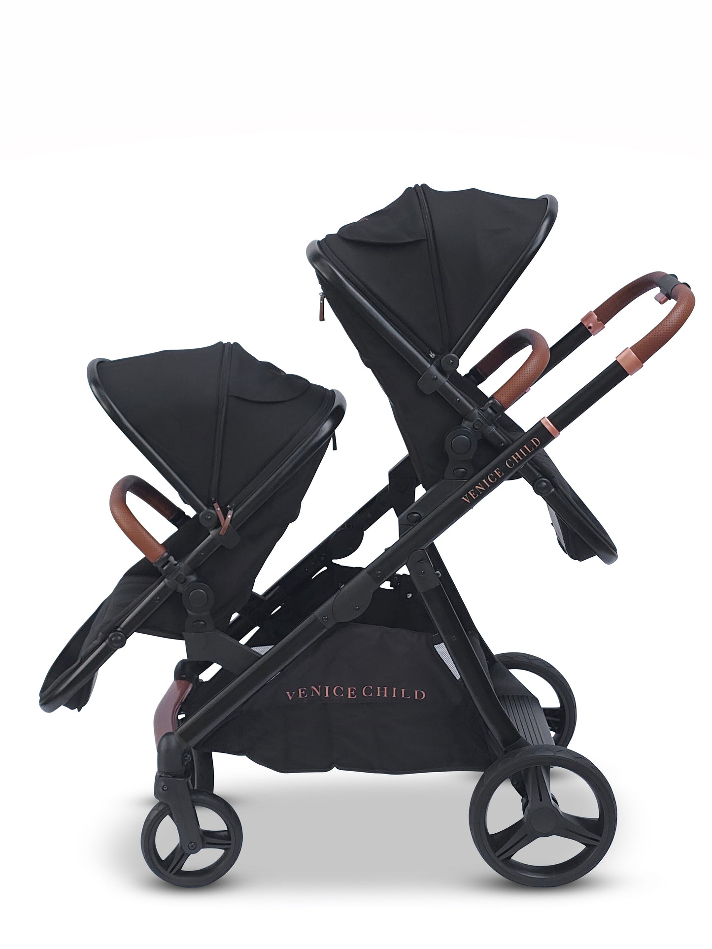 VENTURA SINGLE TO DOUBLE SIT AND STAND STROLLER WITH 2ND TODDLER SEAT