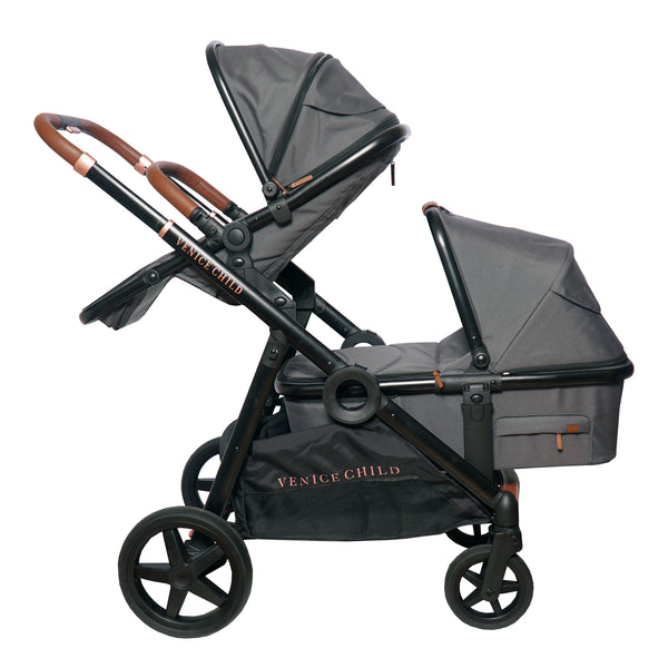 MAVERICK SIT AND STAND STROLLER AND BASSINET