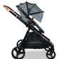 VENTURA SINGLE TO DOUBLE SIT AND STAND STROLLER WITH BASSINET