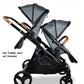 VENTURA SINGLE TO DOUBLE SIT AND STAND STROLLER WITH BASSINET